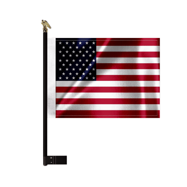 18" Golf Cart Flag Mount with 11.5x15" Flag