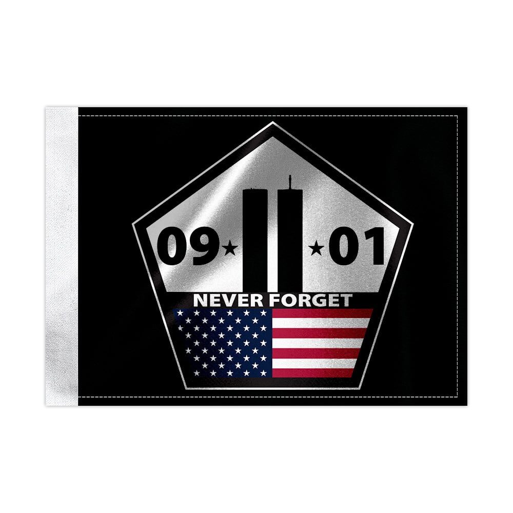 9-11 Towers Pentagon Never Forget black copy